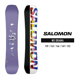 2023-24 SALOMON NO DRAMA サロモン ノードラマ レディース スノーボード 板 Snowboards 2024 日本正規品