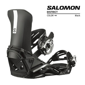 2023-24 SALOMON DISTRICT Black サロモン ディストリクト ブラック 黒 スノーボード バインディング ビンディング メンズ 2024 日本正規品