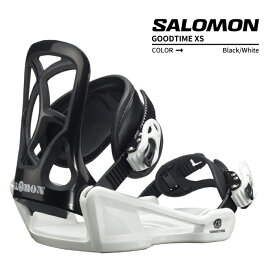 2023-24 SALOMON GOODTIME XS Black サロモン グッドタイム ブラック 黒 スノーボード バインディング ビンディング キッズ ユース 子供 こども 2024 日本正規品
