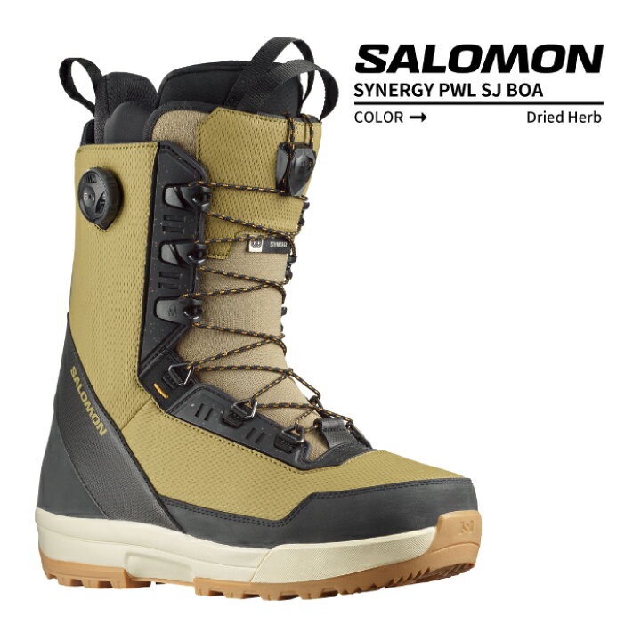 楽天市場】2023-24 SALOMON SYNERGY PWL SJ BOA Dried Herb/Black/Bone 
