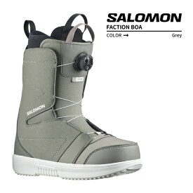 2023-24 SALOMON FACTION BOA Steeple Gray/Pewter/White サロモン ファクション ボア スノーボード ブーツ メンズ 2024 日本正規品