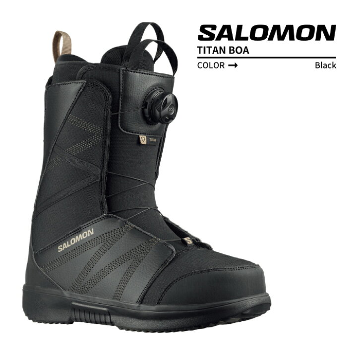 楽天市場】2023-24 SALOMON TITAN BOA Black/Black/Roasted Cashew  