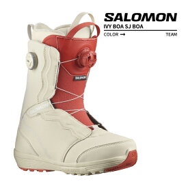 2023-24 SALOMON IVY BOA SJ BOA Bleached Sand/Almond Milk/Aurora Re サロモン アイビー ボア スノーボード ブーツ ウィメンズ 2024 日本正規品