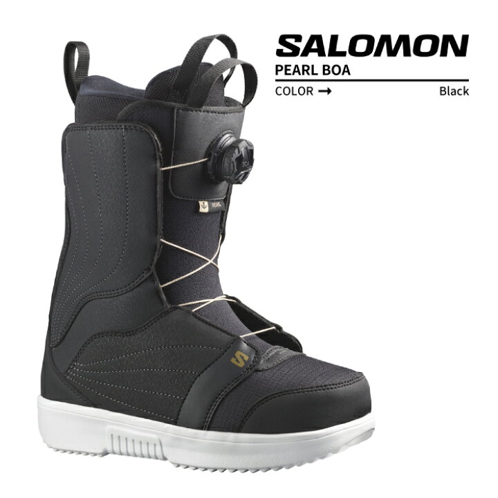 楽天市場】2023-24 SALOMON PEARL BOA Black/White/Gold サロモン  