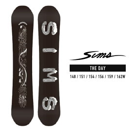 2023-24 SIMS THE DAY Black シムス ザ・デイ ブラック 黒 メンズ スノーボード 板 Snowboards 2024 日本正規品
