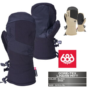 2024-25 686 GORE-TEX LINEAR MITT Black / Sage VbNXGCgVbNX SAebNX Xm[{[h XL[ O[u  Y 24-25 2025 {Ki