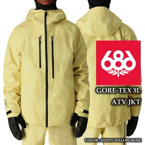 2024-25 686 GORE-TEX 3L ATV JACKET Dusty Yellow Dune VbNXGCgVbNX SAebNX Xm[{[h EFA WPbg Y 24-25 2025 {Ki