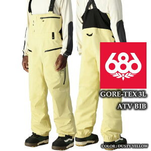 2024-25 686 GORE-TEX 3L ATV BIB Dusty Yellow VbNXGCgVbNX SAebNX Xm[{[h EFA rupc Y 24-25 2025 {Ki