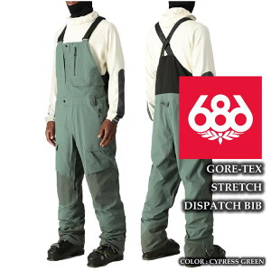 2024-25 686 GORE-TEX STRETCH DISPATCH BIB Cypress Green VbNXGCgVbNX SAebNX Xm[{[h EFA rupc Y 24-25 2025 {Ki