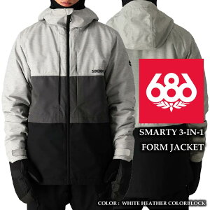 2024-25 686 SMARTY 3-IN-1 FORM JACKET White Heather Colorblock VbNXGCgVbNX Xm[{[h EFA WPbg Y 24-25 2025 {Ki