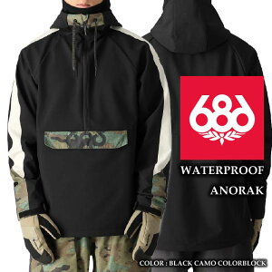 2024-25 686 WATERPROOF ANORAK Black Camo Colorblock VbNXGCgVbNX Xm[{[h EFA WPbg Y 24-25 2025 {Ki