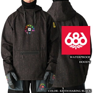 2024-25 686 WATERPROOF HOODY Keith Haring Black VbNXGCgVbNX Xm[{[h EFA WPbg Y 24-25 2025 {Ki