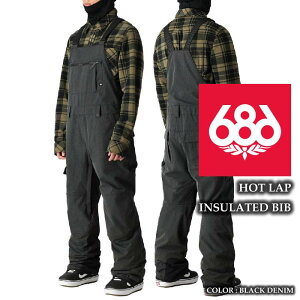 2024-25 686 HOT LAP INSULATED BIB Black Denim VbNXGCgVbNX Xm[{[h EFA rupc Y 24-25 2025 {Ki
