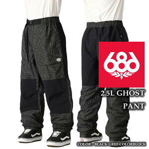 2024-25 686 2.5L GHOST PANT Black Grid Colorblock VbNXGCgVbNX Xm[{[h EFA pc Y 24-25 2025 {Ki