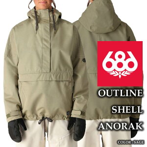 2024-25 686 OUTLINE SHELL ANORAK Sage VbNXGCgVbNX Xm[{[h EFA WPbg fB[X 24-25 2025 {Ki