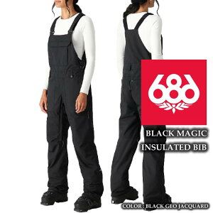 2024-25 686 BLACK MAGIC INSULATED BIB Black Geo Jacquard VbNXGCgVbNX Xm[{[h EFA rupc fB[X 24-25 2025 {Ki
