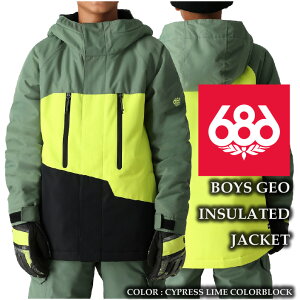 2024-25 686 BOYS GEO INSULATED JACKET Cypress Lime Colorblock VbNXGCgVbNX Xm[{[h EFA WPbg [X LbY ǂ 24-25 2025 {Ki
