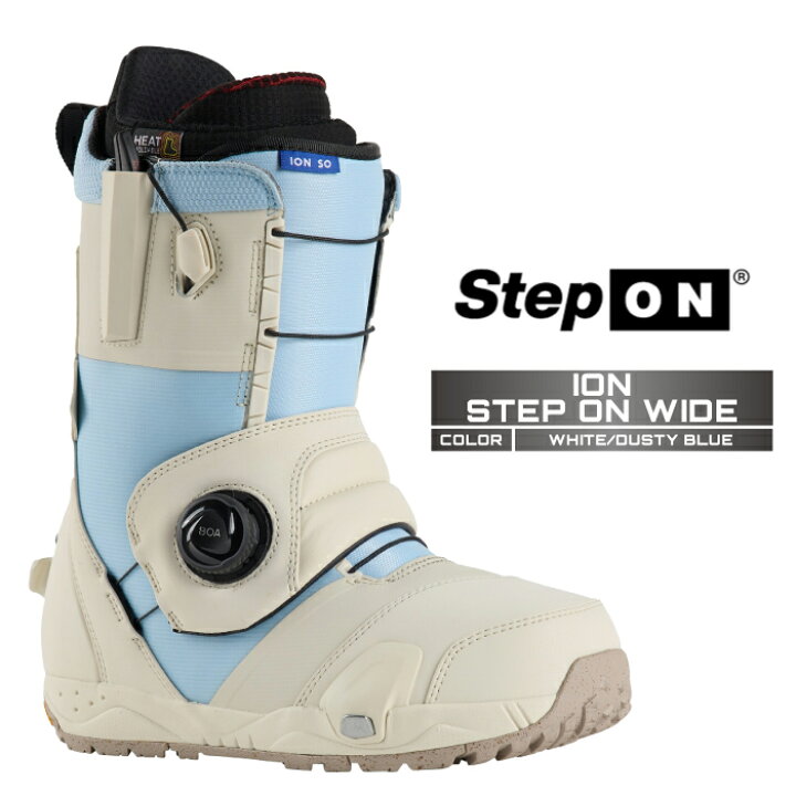 楽天市場】2024-25 BURTON ION STEP ON WIDE White/Dusty Blue 