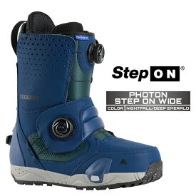 2024-25 BURTON PHOTON STEP ON WIDE Nightfall/Deep Emerald バートン フォトン ステップオン ワイド スノーボード ブーツ メンズ 24-25 2025 日本正規品