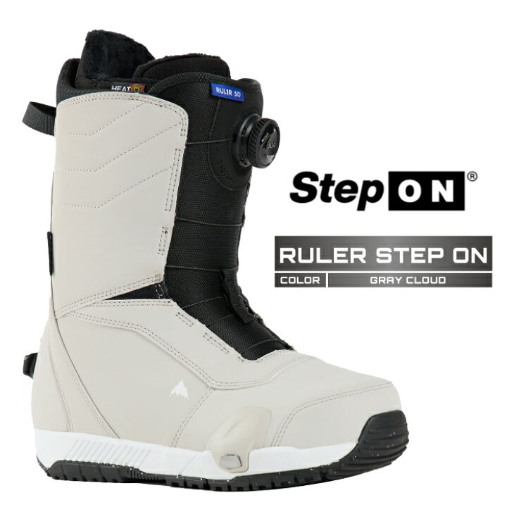 楽天市場】2024-25 BURTON RULER STEP ON Gray Cloud バートン  