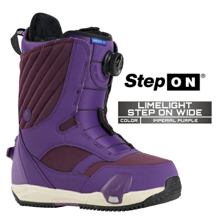 楽天市場】2024-25 BURTON LIMELIGHT STEP ON WIDE Imperial Purple 