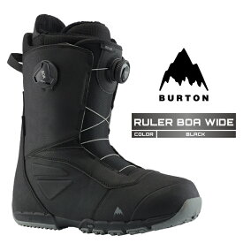 2024-25 BURTON RULER BOA WIDE Black バートン ルーラー ボア ワイド ブラック スノーボード ブーツ メンズ 24-25 2025 日本正規品