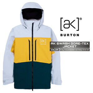 2024-25 BURTON Men's [ak] SWASH GORE-TEX JACKET Gray Cloud/Golden Rod/Deep Emerald o[g SAebNX Xm[{[h EFA WPbg Y 24-25 2025 {Ki