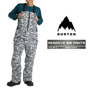 2024-25 BURTON Men's RESERVE BIB PANTS Zebra Camo o[g Xm[{[h EFA rupc Y 24-25 2025 {Ki