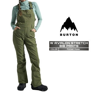 2024-25 BURTON Women's AVALON STRETCH BIB PANTS Forest Moss o[g Xm[{[h EFA rupc fB[X 24-25 2025 {Ki