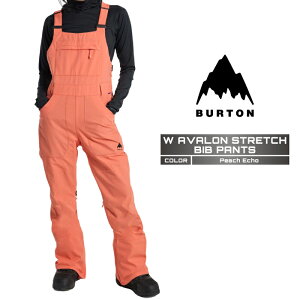 2024-25 BURTON Women's AVALON STRETCH BIB PANTS Peach Echo o[g Xm[{[h EFA rupc fB[X 24-25 2025 {Ki