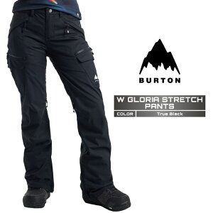 2024-25 BURTON Women's GLORIA STRETCH PANTS True Black o[g Xm[{[h EFA pc fB[X 24-25 2025 {Ki