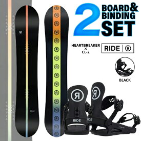 スノーボード 2点セット2023-24 RIDE HEARTBREAKER - CL-2 ライド 板 バインディング ビンディング レディース 2024 日本正規品
