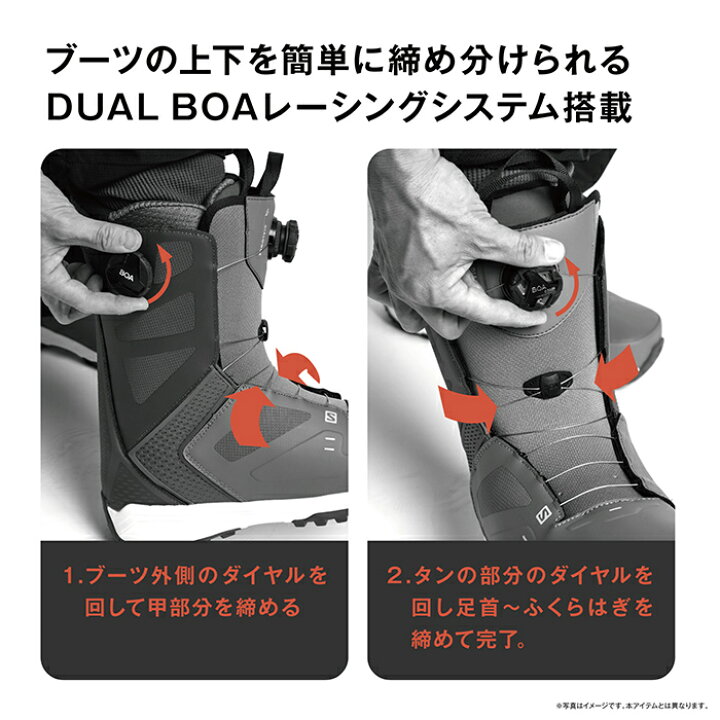 楽天市場】2024-25 SALOMON MALAMUTE DUAL BOA Black / Black / Black  