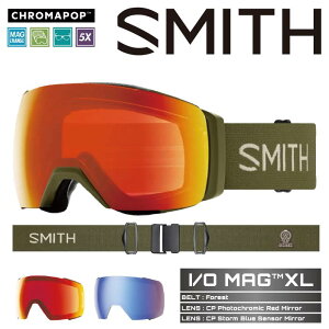 2024-25 SMITH I/O MAG XL Forest / CP Photochromic Red Mirror X~X Xm[{[h XL[ S[O  Y fB[X 24-25 2025 {Ki