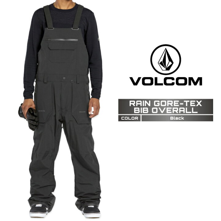 楽天市場】2024-25 VOLCOM RAIN GORE-TEX BIB OVERALL Black ボルコム 