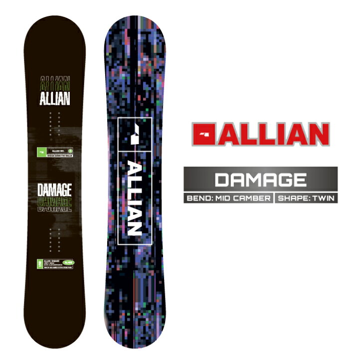 楽天市場】2025-26 ALLIAN DAMAGE アライアン ダメージ スノーボード 