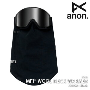 2025-26 ANON MFI WOOL NECK WARMER Black Am Xm[{[h lbNEH[}[ 25-26 {Ki