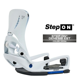2025-26 BURTON MEN'S STEP ON GENESIS EST White �o�[�g�� �X�e�b�v�I�� �W�F�l�V�X �C�[�G�X�e�B �X�m�[�{�[�h �r���f�B���O �o�C���f�B���O �����Y ���{���K�i 25-26