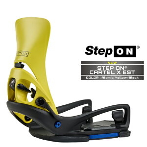 2025-26 BURTON MEN'S STEP ON CARTEL X EST Atomic Yellow Black o[g XebvI J[e GbNX C[GXeB Xm[{[h rfBO oCfBO Y {Ki 25-26