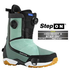 2025-26 BURTON MEN'S HIGHSHOT X STEP ON WIDE Sage Green o[g nCVbg GbNX XebvI Xm[{[h u[c Y {Ki 25-26