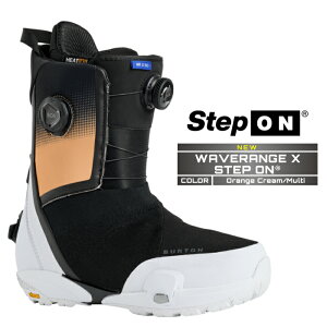 2025-26 BURTON MEN'S WAVERANGE X STEP ON WIDE Orange Cream Multi o[g EF[uW GbNX XebvI Xm[{[h u[c Y {Ki 25-26 \񏤕i