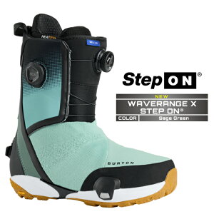 2025-26 BURTON MEN'S WAVERANGE X STEP ON WIDE Sage Green o[g EF[uW GbNX XebvI Xm[{[h u[c Y {Ki 25-26