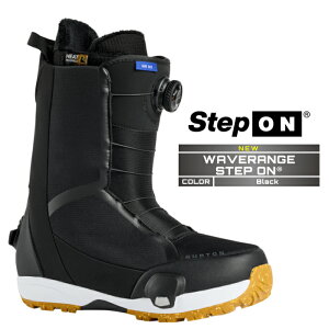 2025-26 BURTON MEN'S WAVERANGE STEP ON WIDE Black �o�[�g�� �E�F�[�u�����W �X�e�b�v�I�� �X�m�[�{�[�h �u�[�c �����Y ���{���K�i 25-26