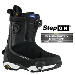 2025-26 BURTON WOMEN'S HIGHSHOT X STEP ON WIDE Black o[g nCVbg GbNX XebvI Xm[{[h u[c fB[X {Ki 25-26