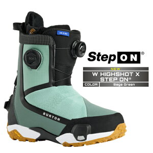 2025-26 BURTON WOMEN'S HIGHSHOT X STEP ON WIDE Sage Green o[g nCVbg GbNX XebvI Xm[{[h u[c fB[X {Ki 25-26