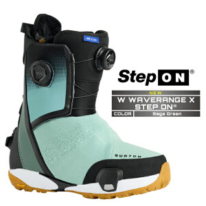 2025-26 BURTON WOMEN'S WAVERANGE X STEP ON WIDE Sage Green o[g EF[uW GbNX XebvI Xm[{[h u[c fB[X {Ki 25-26