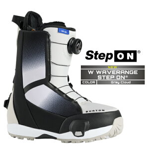 2025-26 BURTON WOMEN'S WAVERANGE STEP ON Gray Cloud o[g EF[uW XebvI Xm[{[h u[c fB[X {Ki 25-26 \񏤕i