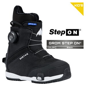 2025-26 BURTON KIDS' GROM STEP ON Black o[g O XebvI Xm[{[h u[c LbY [X ǂ {Ki 25-26