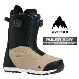 2025-26 BURTON MEN'S RULER BOA WIDE Black Summit Taupe o[g [[ {A Xm[{[h u[c Y {Ki 25-26