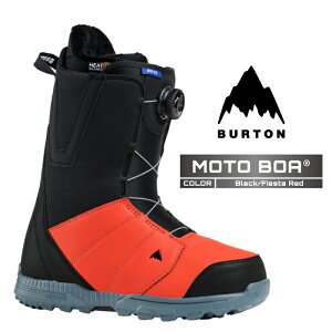 2025-26 BURTON MEN'S MOTO BOA WIDE Black Fiesta Red o[g g {A Xm[{[h u[c Y {Ki 25-26 \񏤕i